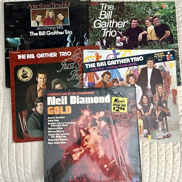 Bill Gather Trio & Neil Diamond (5) Vinyl Album Set 1960’s/70’s LP - Picture 1 of 16